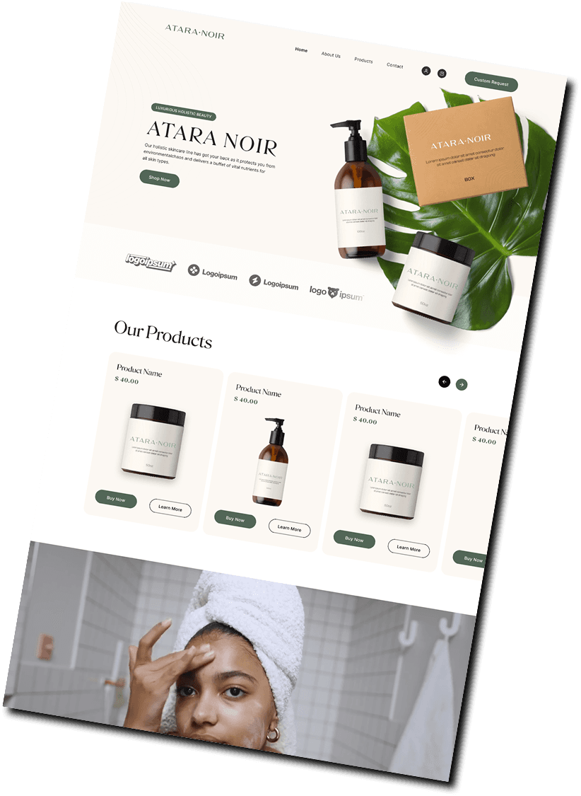 Front website layout